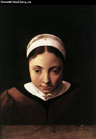 Cornelis van Poelenburch Portrait of a Young Girl